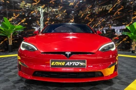 Tesla Model S PLAID 1020HP HD LED 360 ПАНО CARBON ЛИЗИНГ 100%, снимка 3