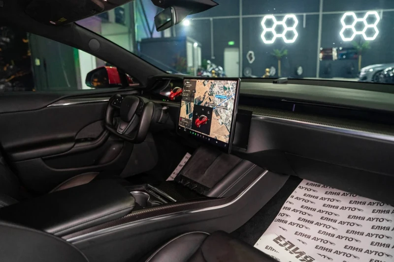 Tesla Model S PLAID 1020HP HD LED 360 ПАНО CARBON ЛИЗИНГ 100%, снимка 13 - Автомобили и джипове - 53335974