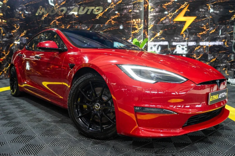 Tesla Model S PLAID 1020HP HD LED 360 ПАНО CARBON ЛИЗИНГ 100%, снимка 4 - Автомобили и джипове - 53335974