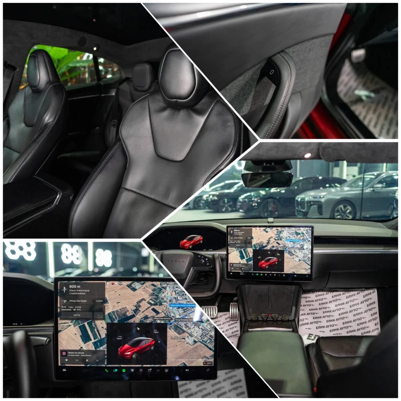 Tesla Model S PLAID 1020HP HD LED 360 ПАНО CARBON ЛИЗИНГ 100%, снимка 16 - Автомобили и джипове - 53335974
