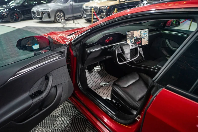 Tesla Model S PLAID 1020HP HD LED 360 ПАНО CARBON ЛИЗИНГ 100%, снимка 11 - Автомобили и джипове - 53335974