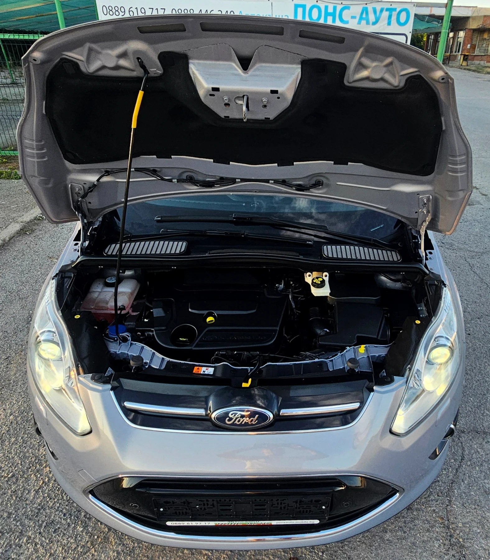 Ford C-max 2.0TDCi/AUTOMATIC/NAVi/КОЖА/XENON/142х.км/КАТО НОВ, снимка 17 - Автомобили и джипове - 55038935