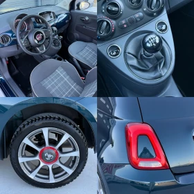 Fiat 500 1.2i LED, EURO 6B, * 128 000км* KTEO OK, COC! ТОП!, снимка 17
