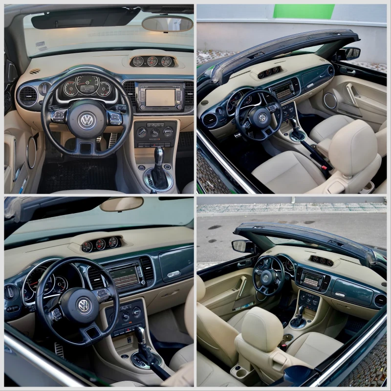 VW New beetle Cabrio* R-Line* Turbo* Automatic, снимка 14 - Автомобили и джипове - 52645748