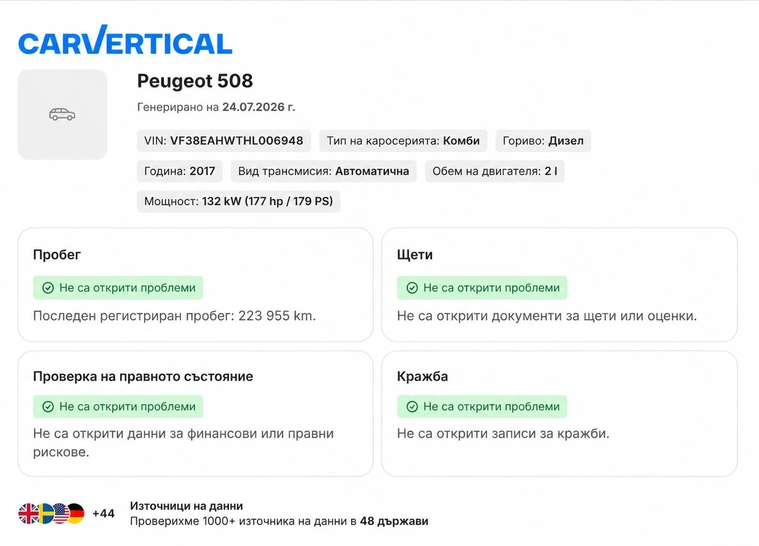 Peugeot 508 SW | 2017 г.| 2.0 HDI | Apple CarPlay/Android auto, снимка 17 - Автомобили и джипове - 55879655