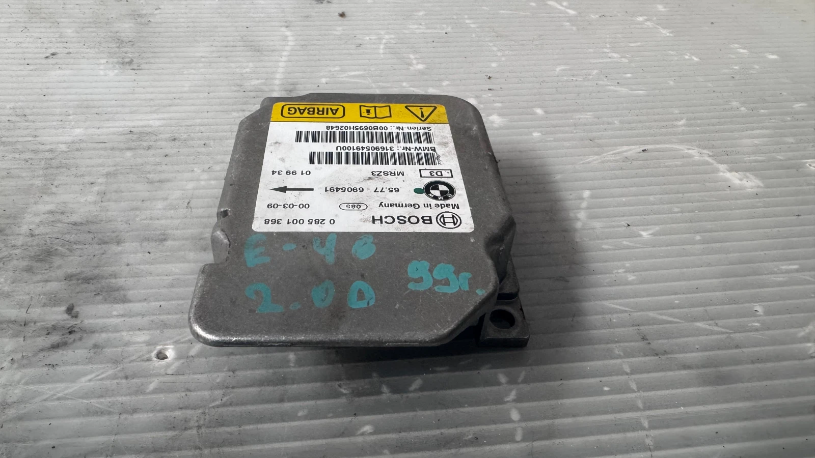 Airbag  /  /  a BMW E46 - 0285001368 / 65.77-6905491 | Mobile.bg   1