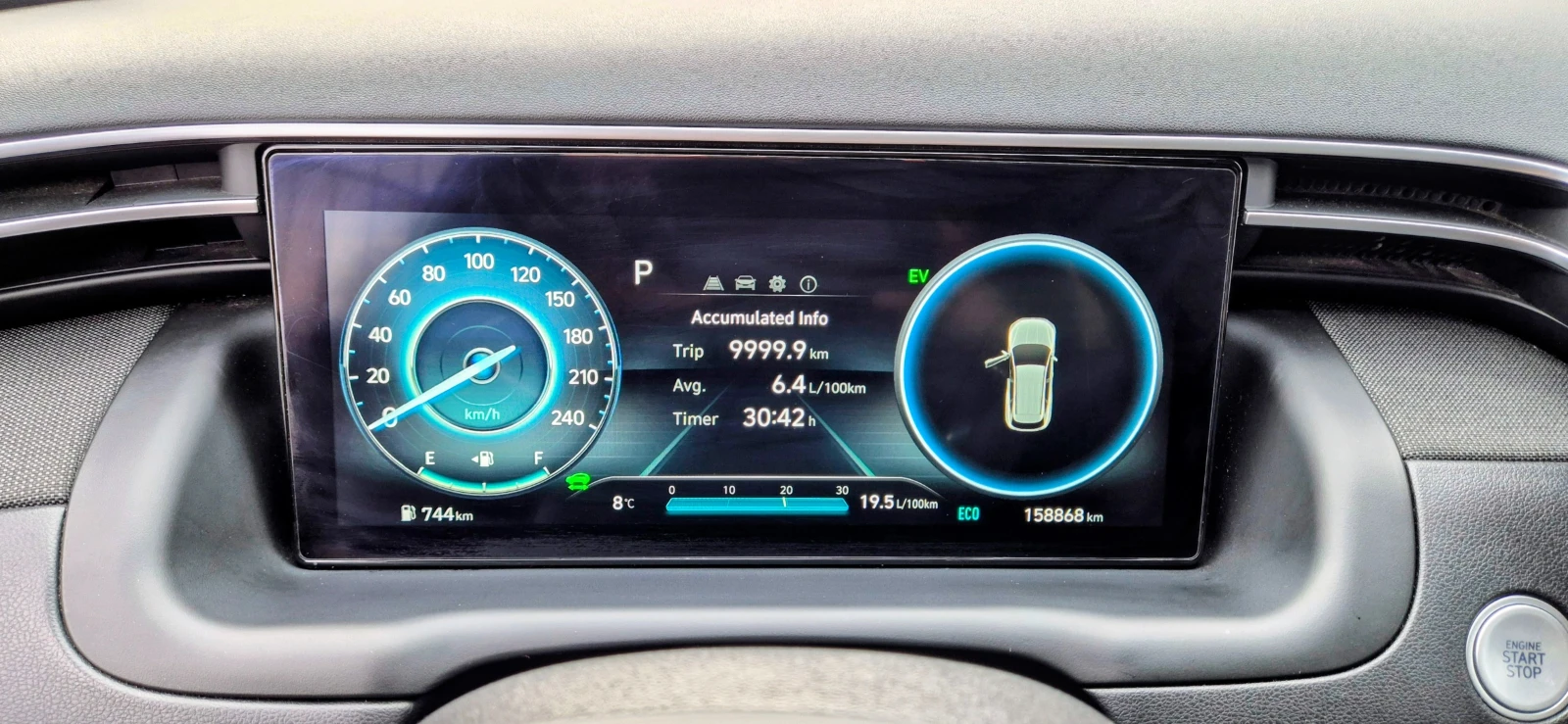 Hyundai Tucson HEV Luxury 230 к.с. HTRAC AWD VIN Carfax / без ПТП, снимка 10 - Автомобили и джипове - 53275036