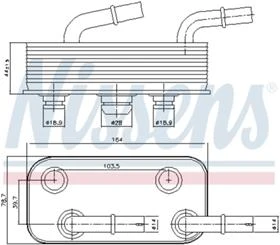 МАСЛЕН РАДИАТОР-ОХЛАДИТЕЛ BMW E46 / X3 E83 / Z4 E85  1997-2010   17227505826, снимка 3