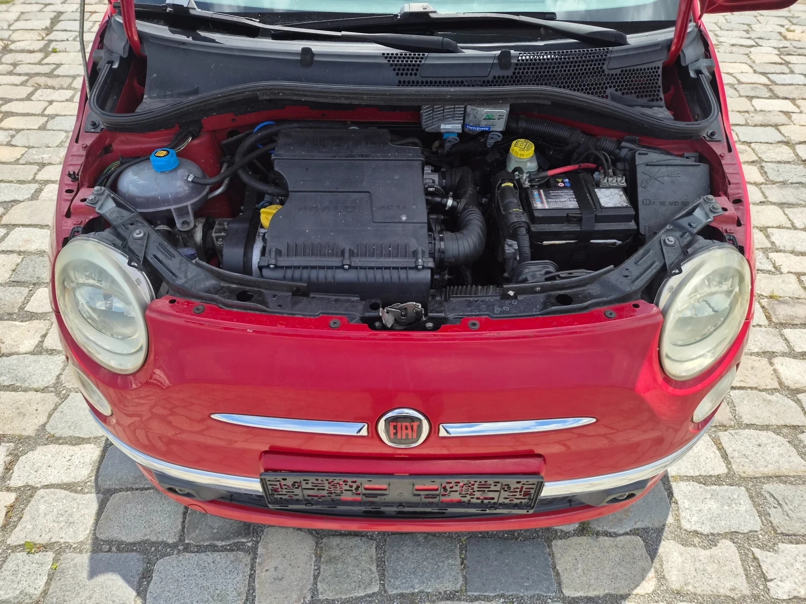 Fiat 500 1.4i 16V 100кс ГАЗ , снимка 9 - Автомобили и джипове - 54970298