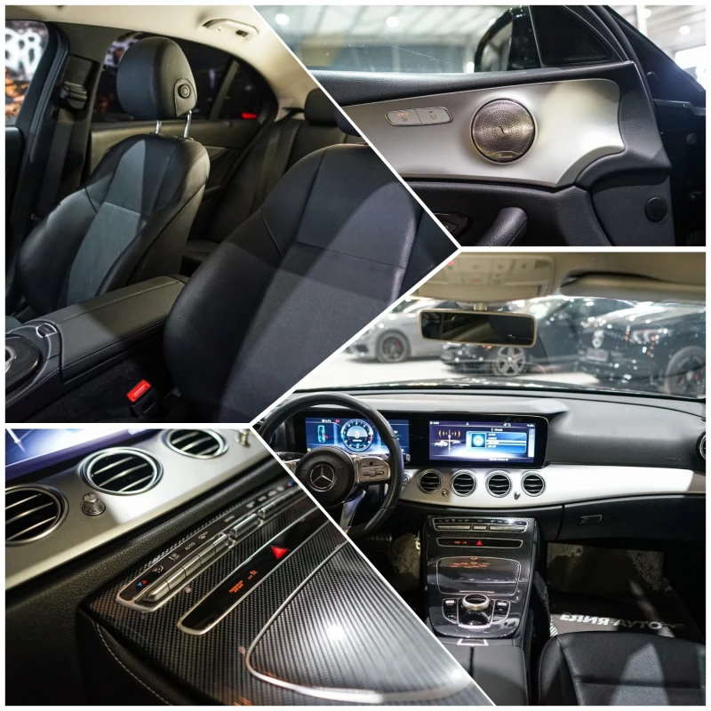 Mercedes-Benz E 220 D FULL AMG LINE FACELIFT BURMEISTER ЛИЗИНГ 100%, снимка 16 - Автомобили и джипове - 52730214