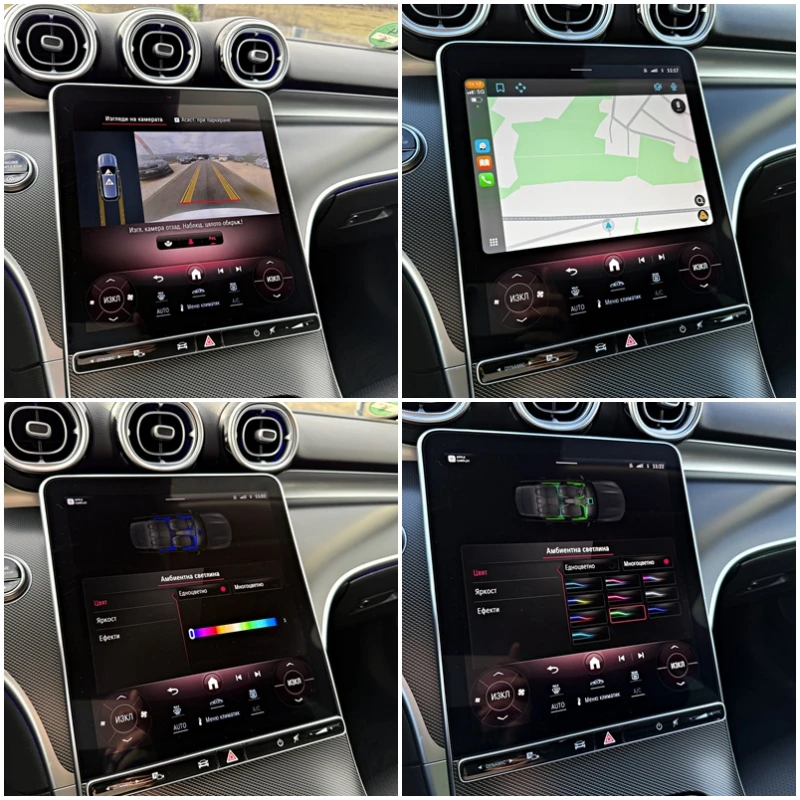 Mercedes-Benz C 220 Burmester Head-up Camera , снимка 15 - Автомобили и джипове - 52711544