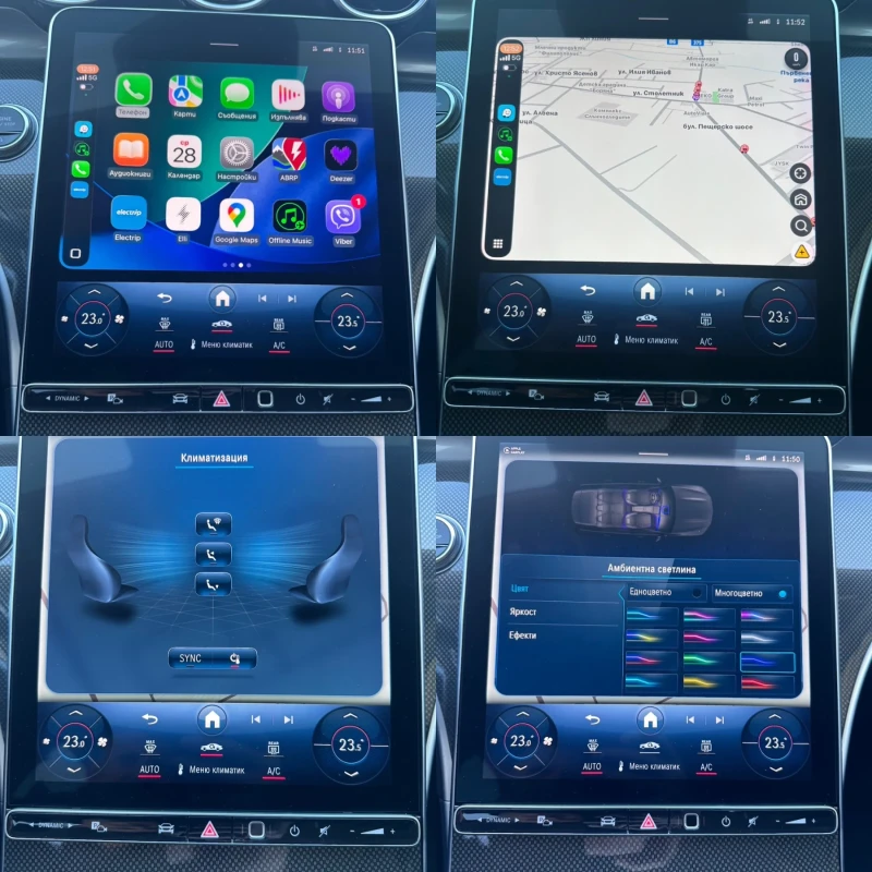 Mercedes-Benz C 220 D/3xAMG Line/KylessGo/Distronic+ /FULL LED/Ambi, снимка 16 - Автомобили и джипове - 53258731