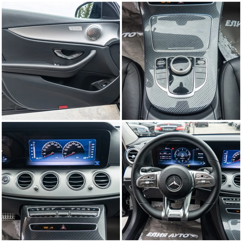 Mercedes-Benz E 220 D FULL 6.3 AMG BLACK LINE FACELIFT ЛИЗИНГ 100%, снимка 16 - Автомобили и джипове - 52083110
