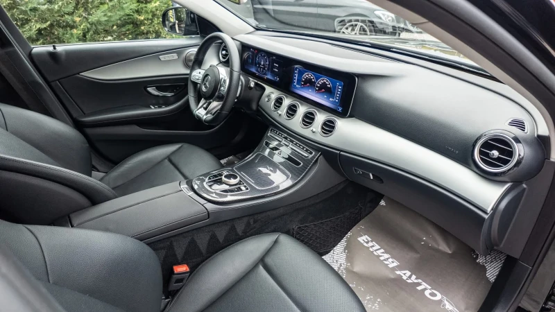 Mercedes-Benz E 220 D FULL 6.3 AMG BLACK LINE FACELIFT ЛИЗИНГ 100%, снимка 14 - Автомобили и джипове - 52083110