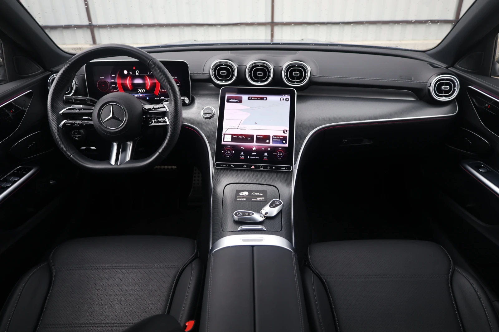 Mercedes-Benz C 200 4M AMG WideScreen MBUX KeyGO MASSAGE 360  #iCarbg | Mobile.bg   13