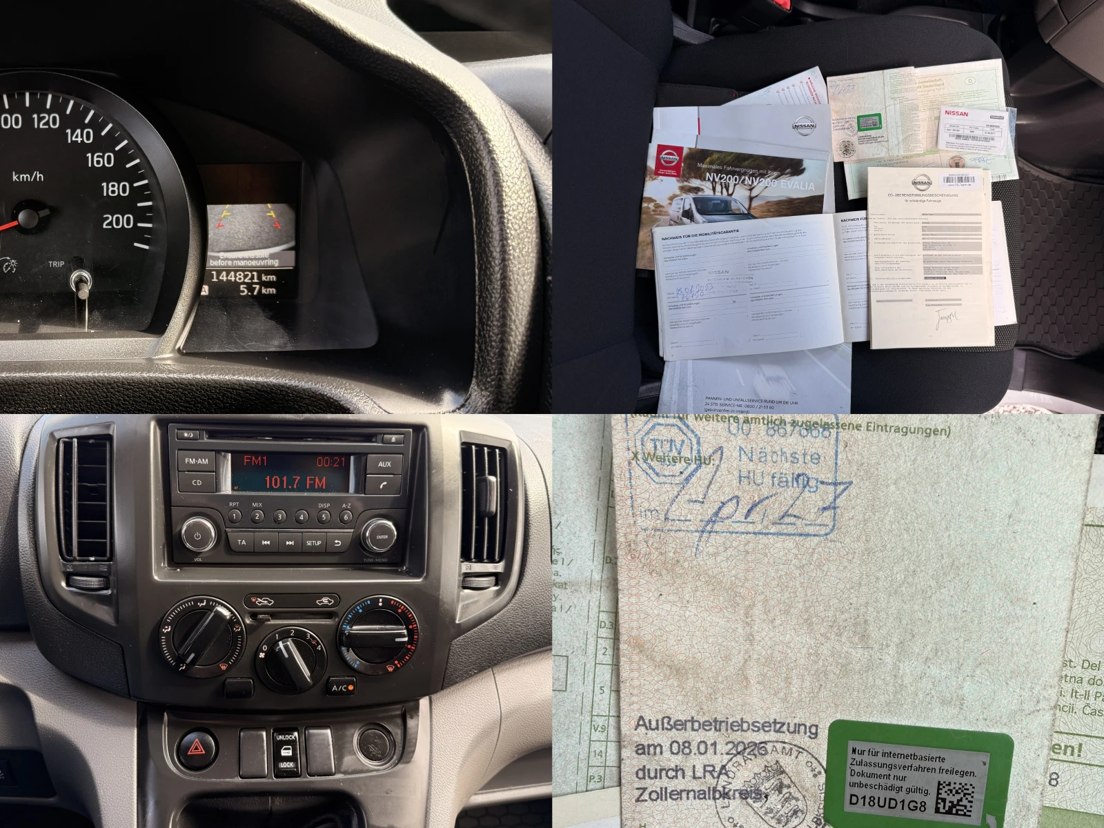 Nissan NV200 1.5dci KLIMA;EURO6;TUV;COC;GERMANY, снимка 13 - Бусове и автобуси - 53923877