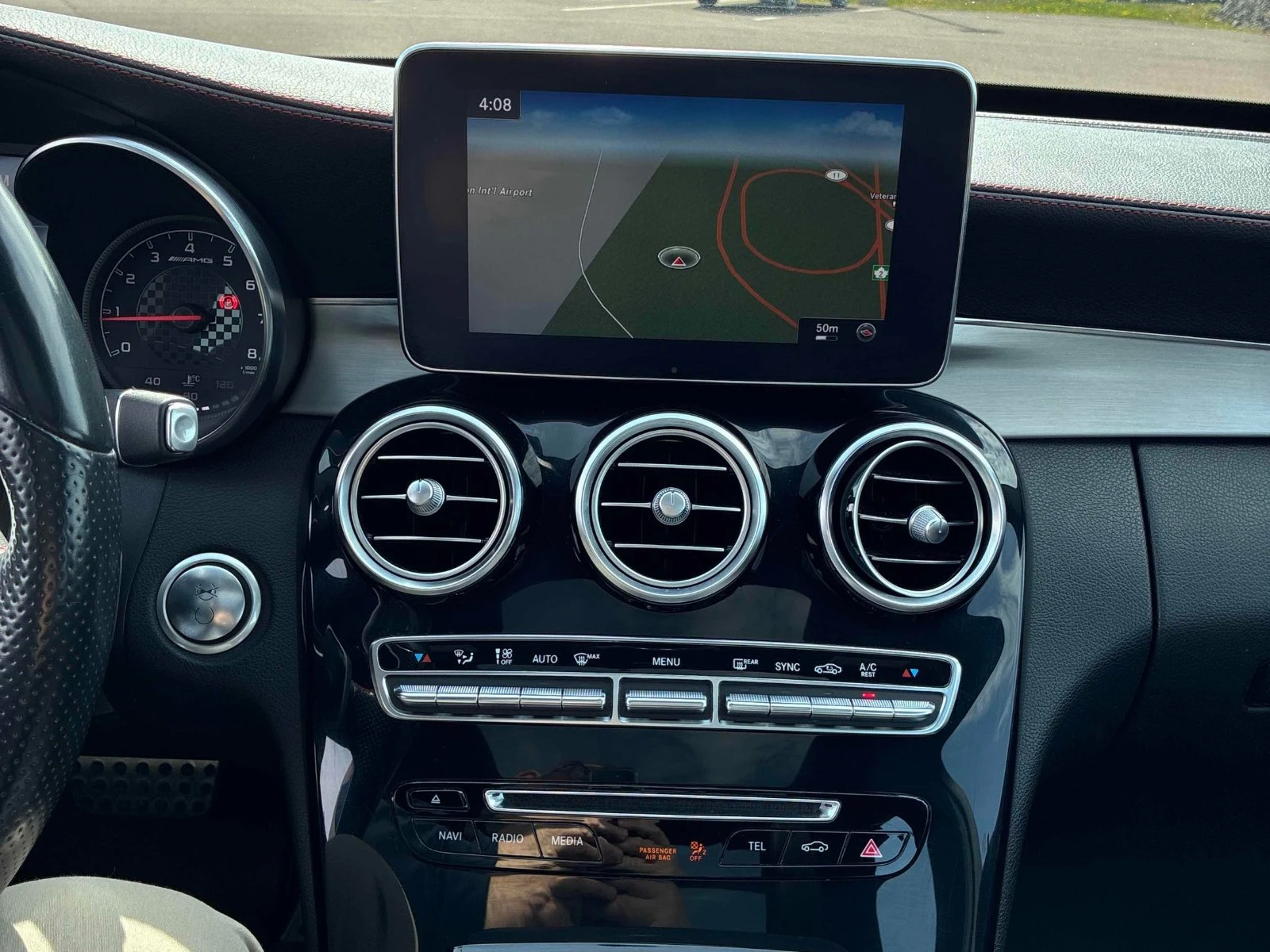 Mercedes-Benz C 43 AMG BURMESTER* PANO* СЛ.ЛЕНТИ* KEYLESS, снимка 9 - Автомобили и джипове - 54558017