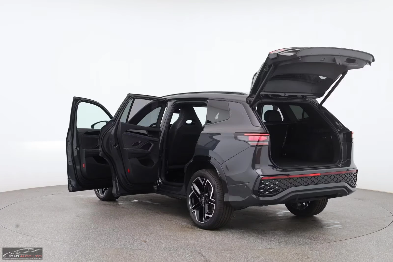 VW Tayron НОВ!1.5/150HP/R-LINE/PANO/DSG/H&K/CAM/BLACK/363v - изображение 8