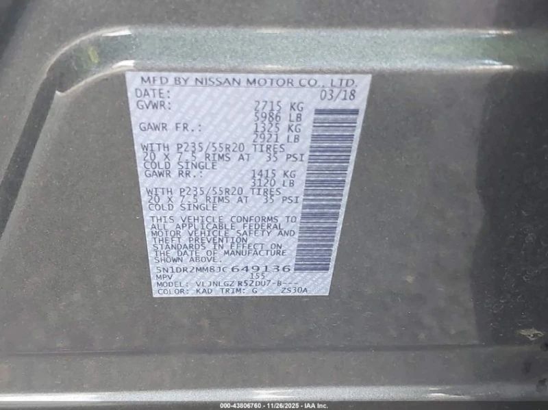 Nissan Pathfinder 3.5L V-6 DI, DOHC, VVT, 284HP 4X4 Drive, снимка 14 - Автомобили и джипове - 53135348