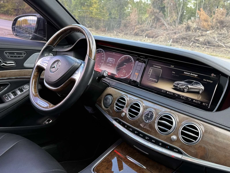 Mercedes-Benz S 550 РЕАЛНИ КМ* ПЕРФЕКТНА* BURMESTER, снимка 7 - Автомобили и джипове - 52046180
