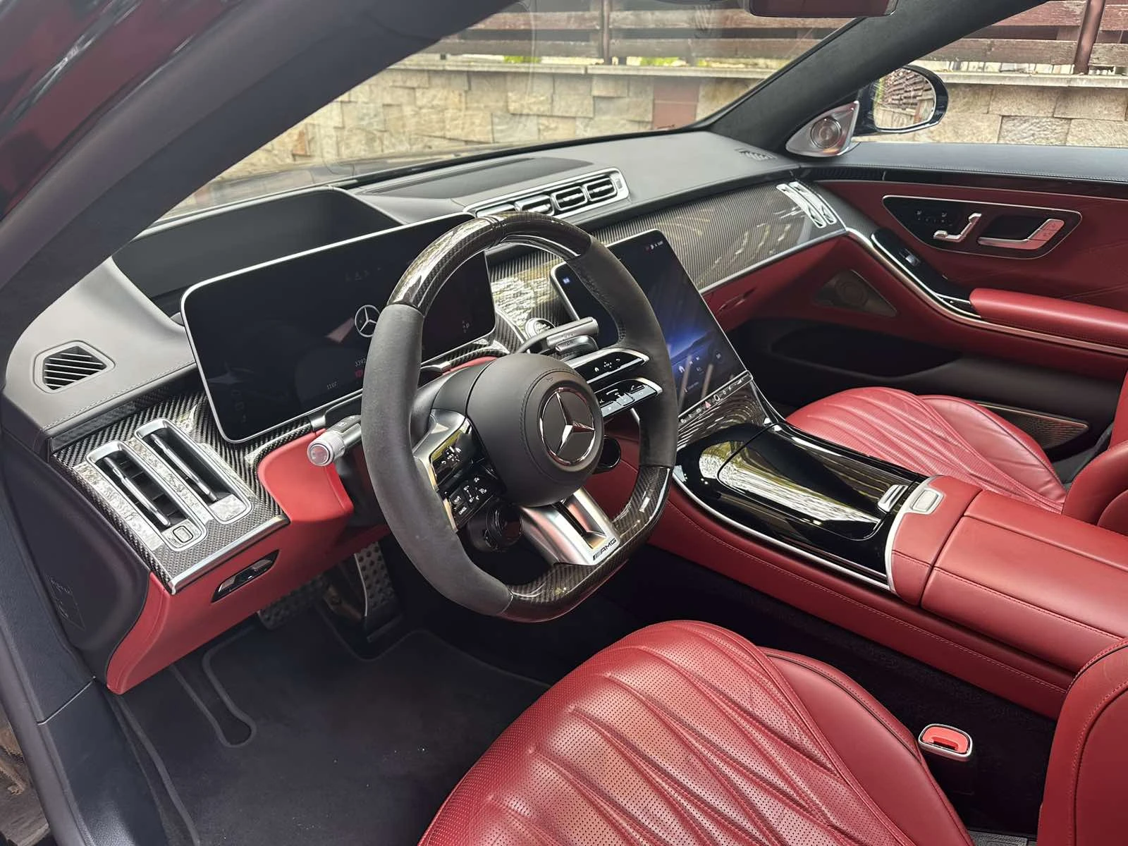 Mercedes-Benz S 63 AMG 4M L AMG Burmester 4D Карбон FULL гаранция  - изображение 10