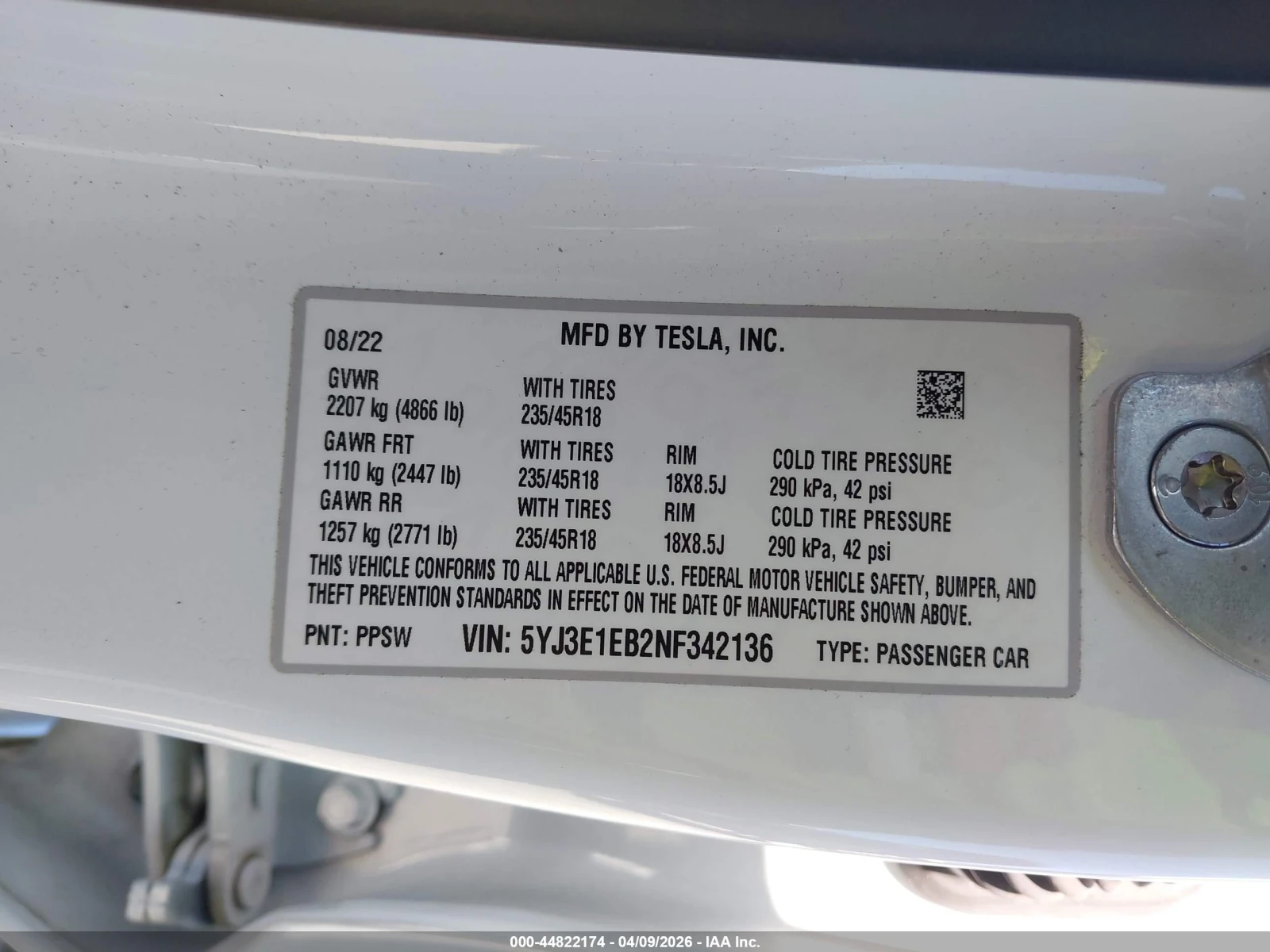 Tesla Model 3, снимка 9 - Автомобили и джипове - 54545289