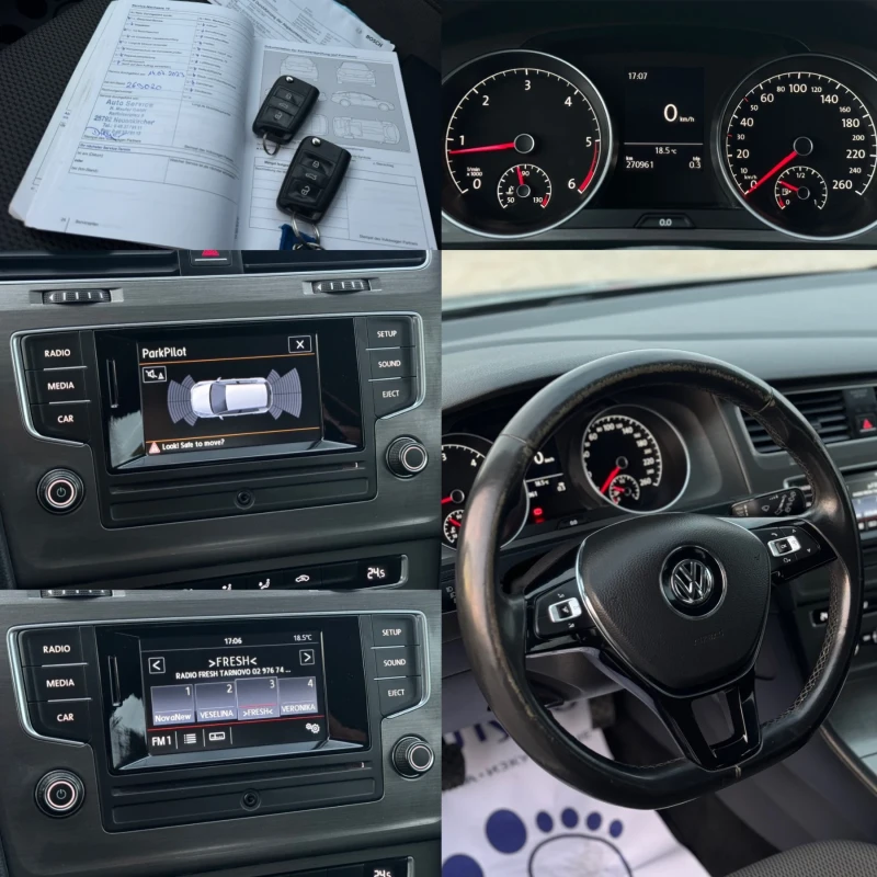 VW Golf 1.6TDI 105кс НАВИ КЛИМАТРОНИК МУЛТИ-ВОЛАН, снимка 16 - Автомобили и джипове - 47781056