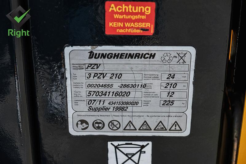 Електрокар Jungheinrich EJC 14G, снимка 12 - Индустриална техника - 38508570