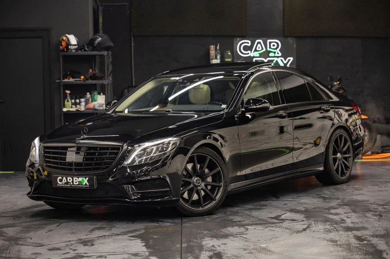 Mercedes-Benz S 500 AMG/BURMESTER/360/3TV/FULL, снимка 1 - Автомобили и джипове - 49200061