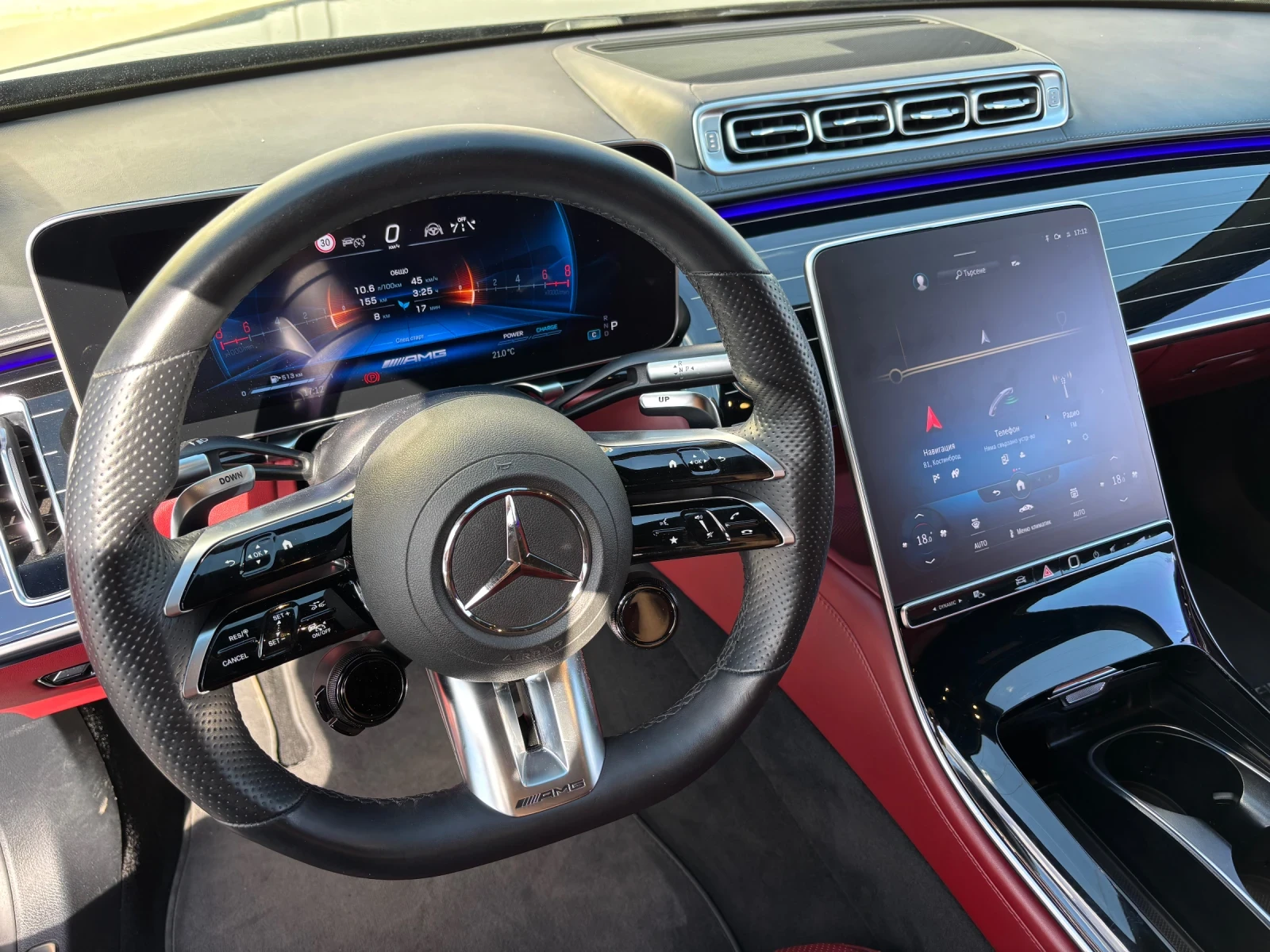 Mercedes-Benz S 580 L* 63EAMG* EXCLUSIVE* RED* DESIGNO* , снимка 12 - Автомобили и джипове - 54413938