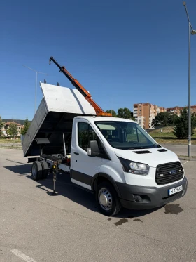 Ford Transit Самосвал с Кран 2017г., снимка 1