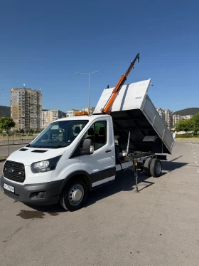 Ford Transit Самосвал с Кран 2017г., снимка 6
