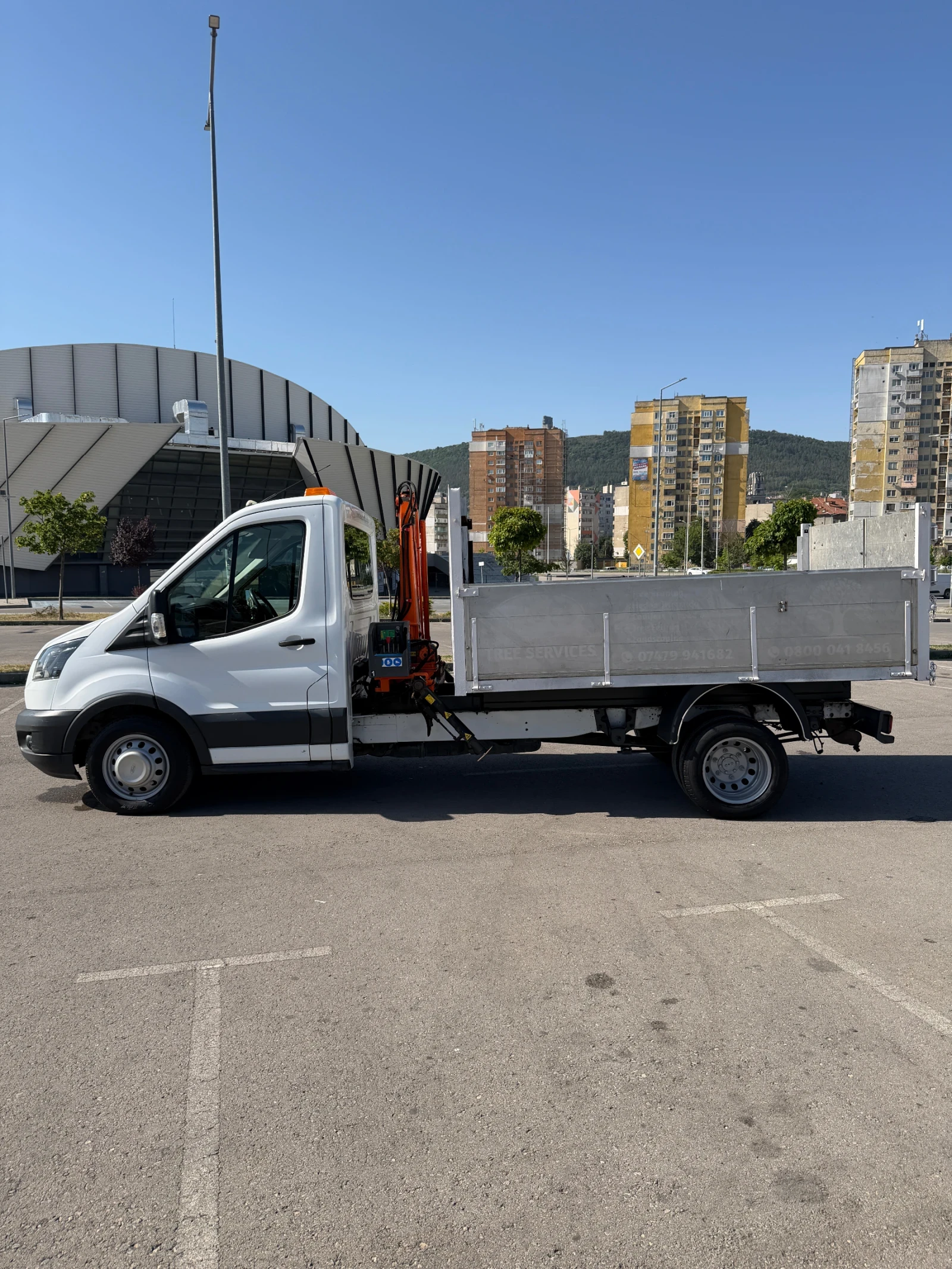 Ford Transit Самосвал с Кран 2017г., снимка 13 - Бусове и автобуси - 55087155
