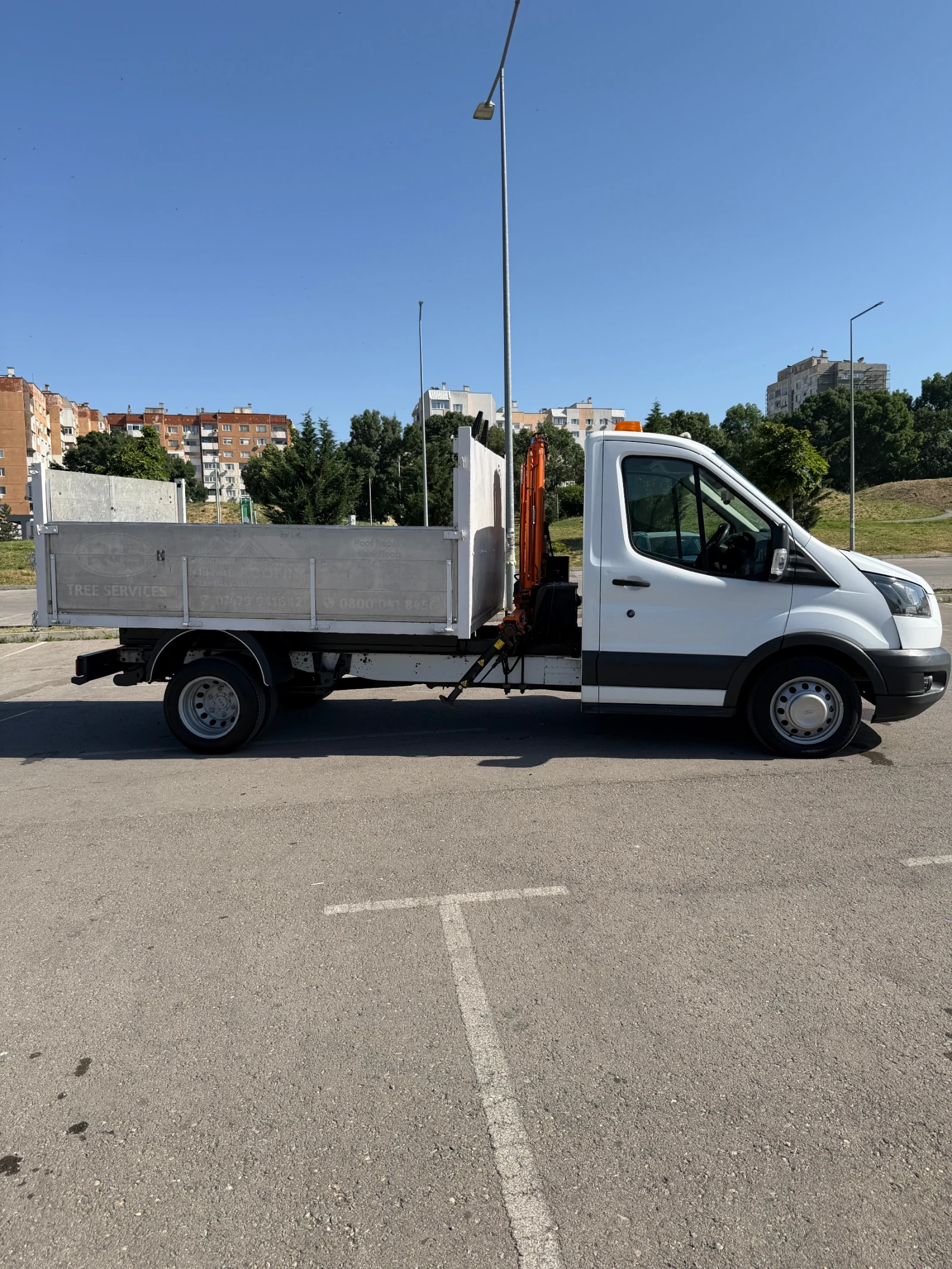 Ford Transit Самосвал с Кран 2017г., снимка 10 - Бусове и автобуси - 55087155