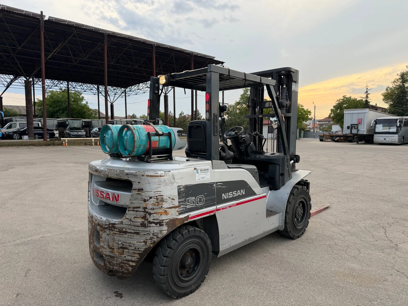 Мотокар Nissan GX 50 5тона ГАС LPG, снимка 4 - Индустриална техника - 55933777