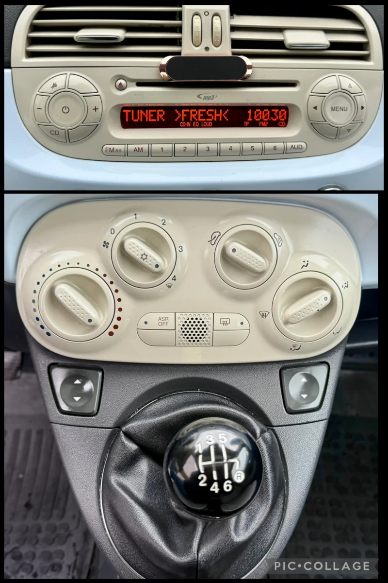 Fiat 500 1.4i/16V/100kc/6ck/ГАЗ/Панорама/Вс.платено!, снимка 12 - Автомобили и джипове - 52664156