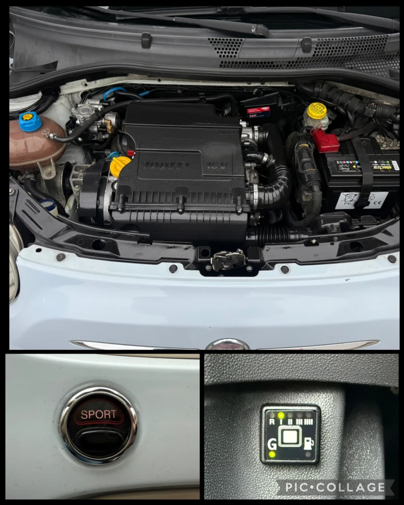 Fiat 500 1.4i/16V/100kc/6ck/ГАЗ/Панорама/Вс.платено!, снимка 16 - Автомобили и джипове - 52664156