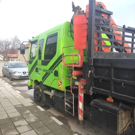 Renault Midlum Дубъл кабина кран тристанен самосфал 6 местен, снимка 5