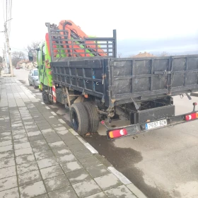 Renault Midlum Дубъл кабина кран тристанен самосфал 6 местен, снимка 7