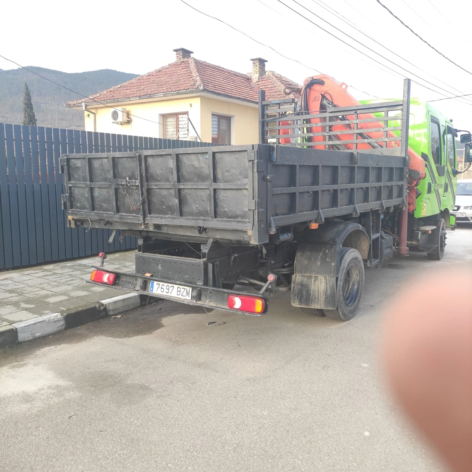 Renault Midlum Дубъл кабина кран тристанен самосфал 6 местен - изображение 6