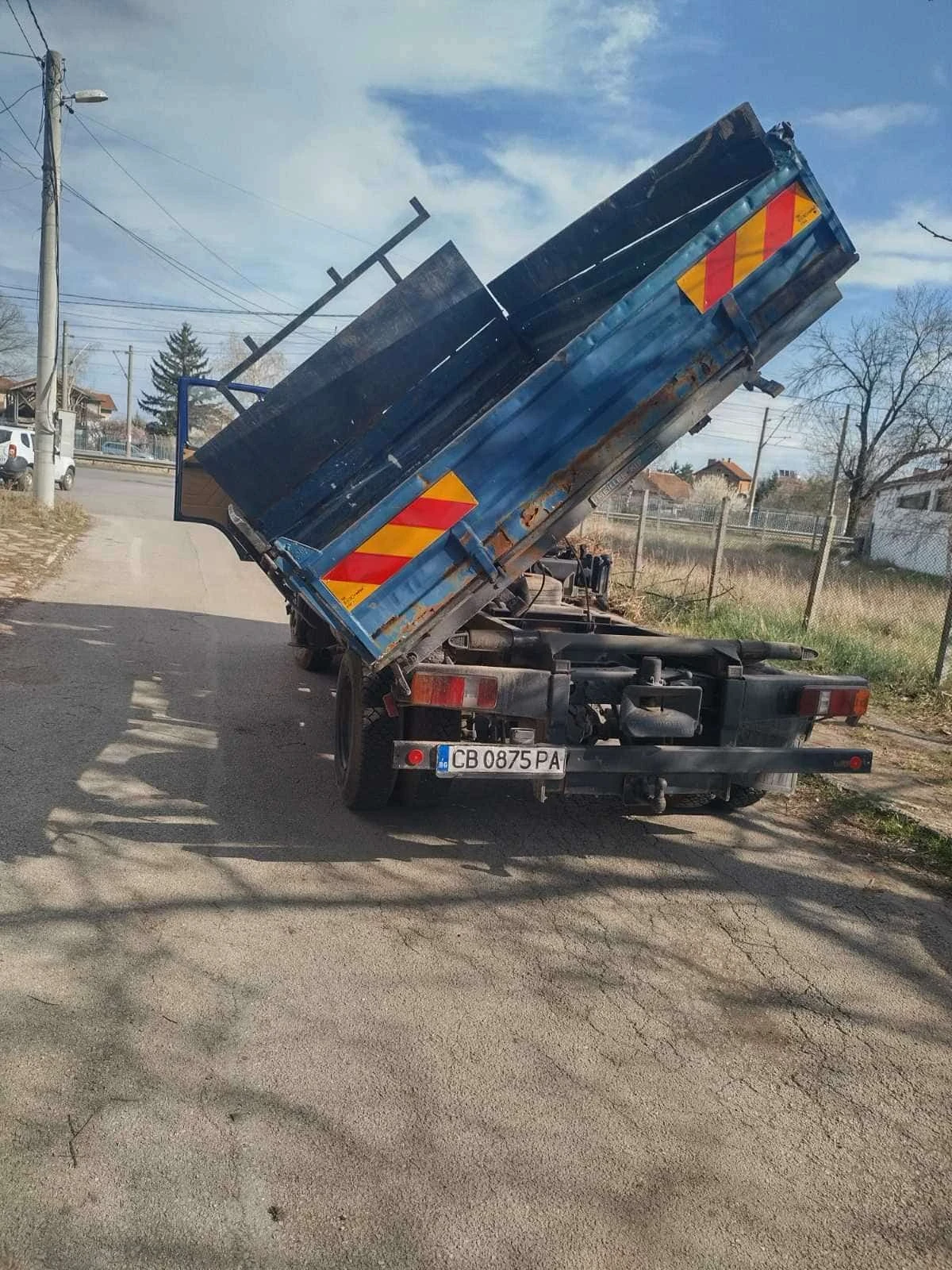 Mercedes-Benz 814 Самосвал с кран, снимка 4 - Камиони - 54664743