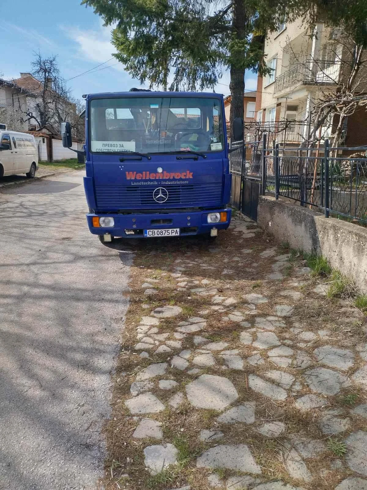 Mercedes-Benz 814 Самосвал с кран