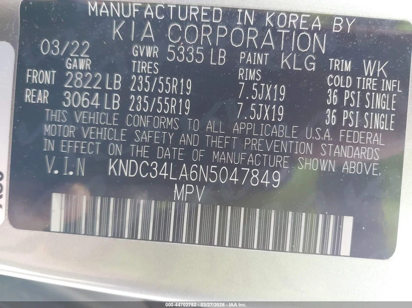 Kia EV6 Wind, снимка 9 - Автомобили и джипове - 55004624