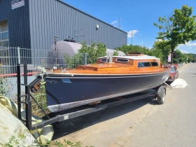 Моторна яхта Собствено производство Jollenkreuzer 7.75 м (Class) , ARGO Махагон + GRP, снимка 13 - Воден транспорт - 53367695