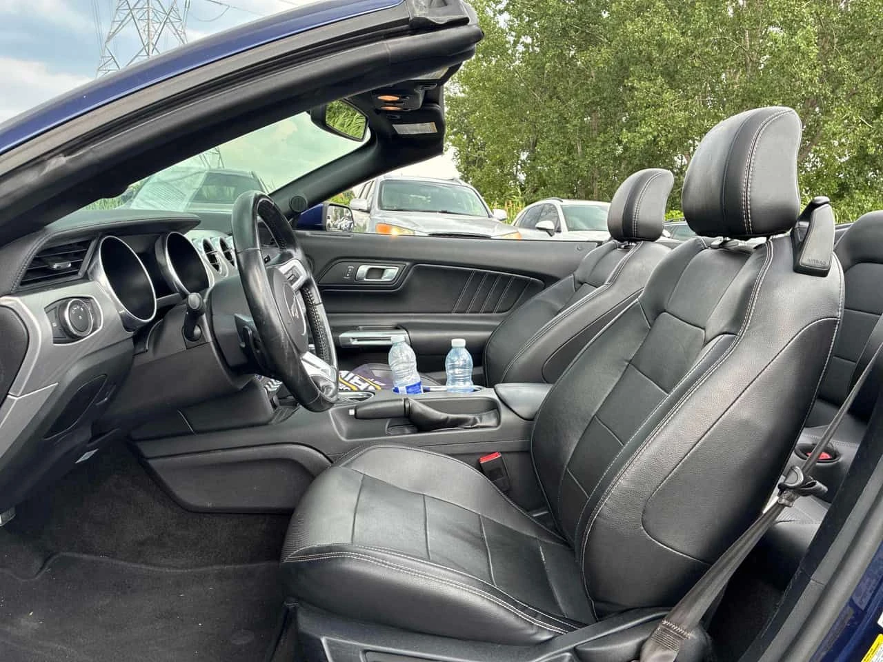 Ford Mustang ECOBOOST CABRIO * ПОДГРЕВ * ОБДУХВАНЕ* КОЖА* , снимка 10 - Автомобили и джипове - 55704129
