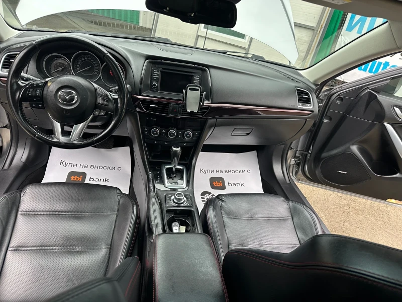 Mazda 6 Автомат лед ксенон  Топ състояние , снимка 11 - Автомобили и джипове - 53444376