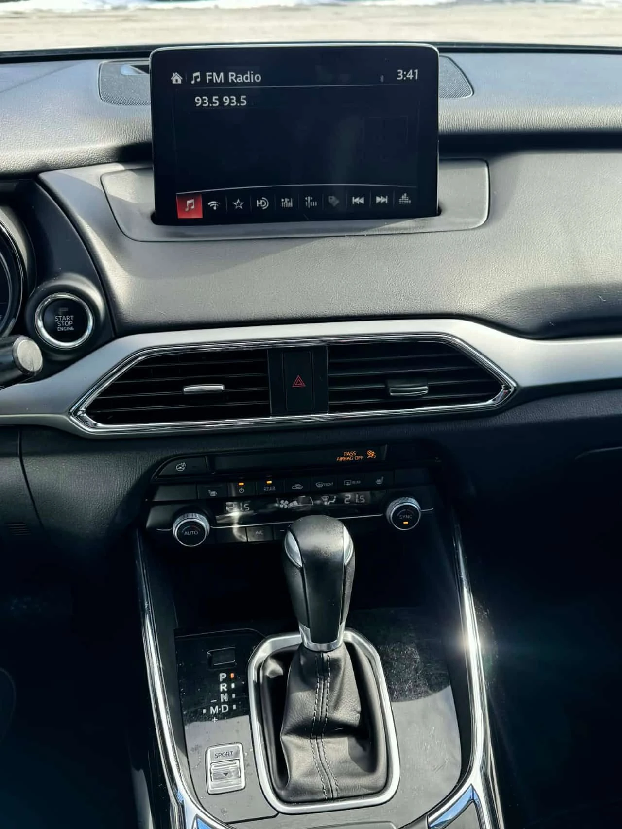 Mazda CX-9 * GS L * CARFAX * ПОДГРЕВИ * 2 КЛЮЧА * KEYLESS , снимка 9 - Автомобили и джипове - 53901690