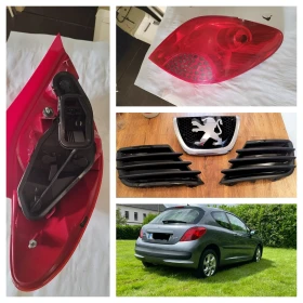 Peugeot 207 (2006-2010г.) - Пежо 207 Емблема , стоп и капаци за халогени оригинални, снимка 2