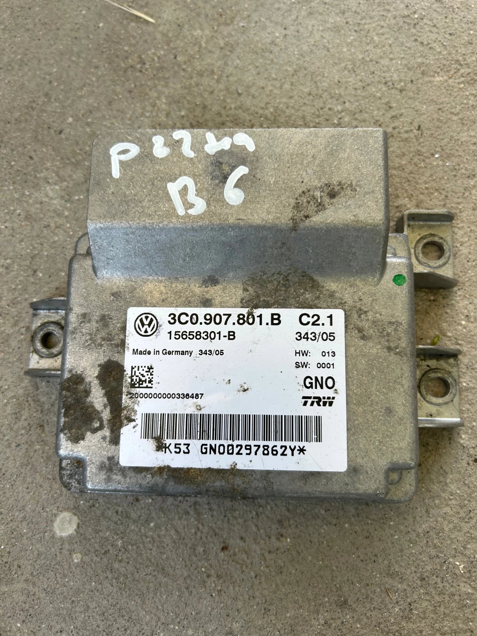 3C0.907.801B модул ръчна спирачка VOLKSWAGEN PASSAT B6 15658301-B