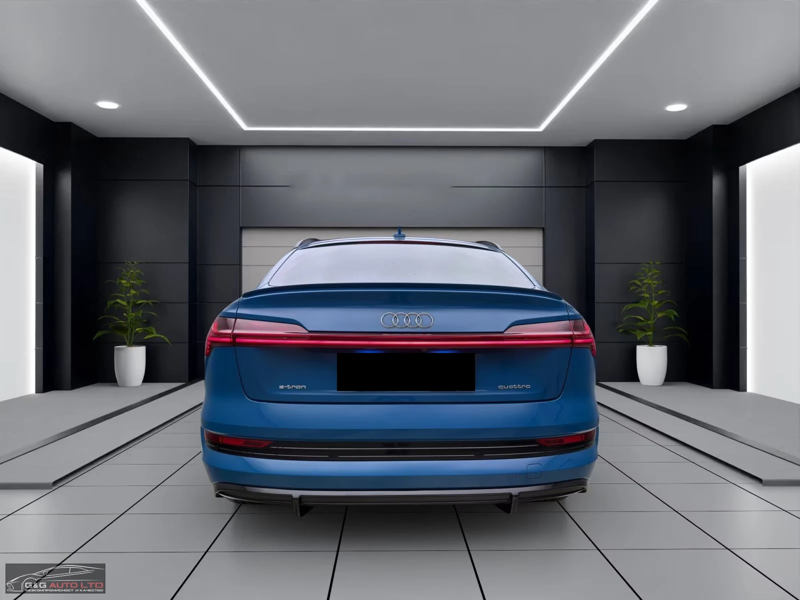 Audi E-Tron SPORTBACK55/408HP/SLINE/QUATTRO/CAM/B&O/MATRIX296z, снимка 6 - Автомобили и джипове - 54193198